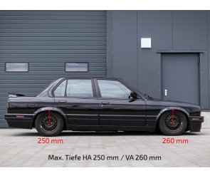 TA Technix Gewindefahrwerk Deep  härteverstellbar für BMW 316i Typ E30 (Limousine) 